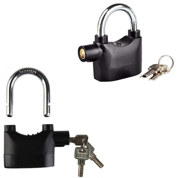 Anti-theft padlock with built-in smart alarm for security